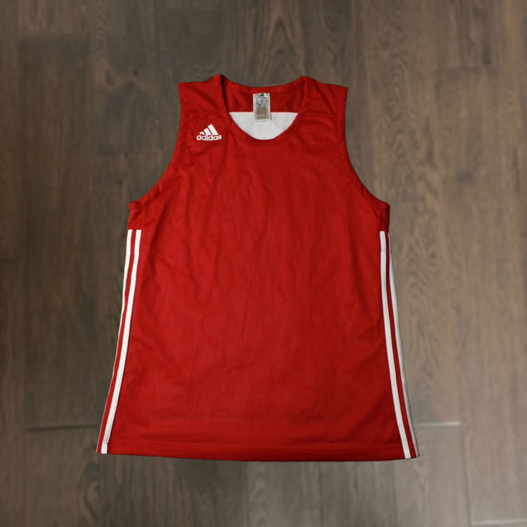 Adidas ADIDAS 2019 BASKETBALL TANK VEST JERSEY SHIRT RED WHITE XL MEN Size US XL / EU 56 / 4 - 1 Thumbnail