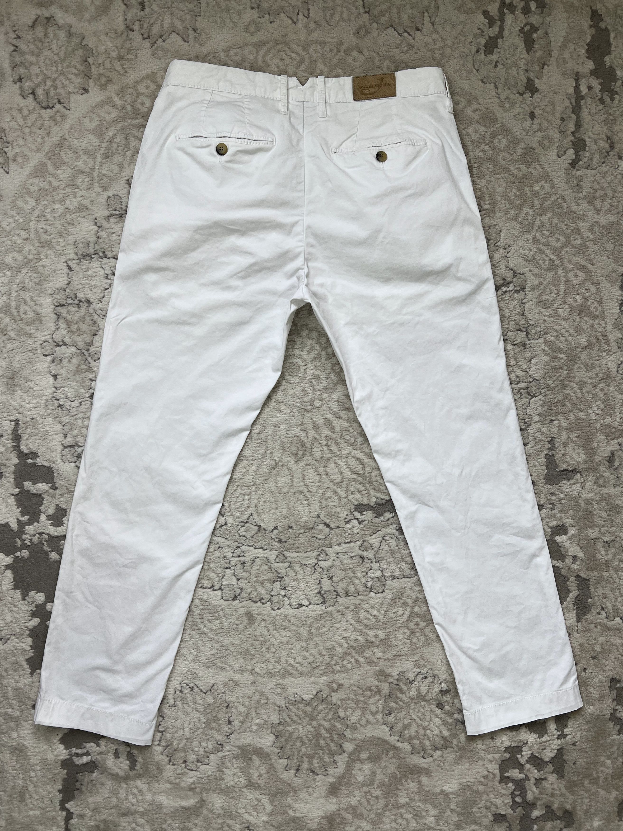 Jacob Cohen Jacob Cohën Bobby Comfort White Luxury Chino Pants 32 Size US 32 / EU 48 - 6 Thumbnail