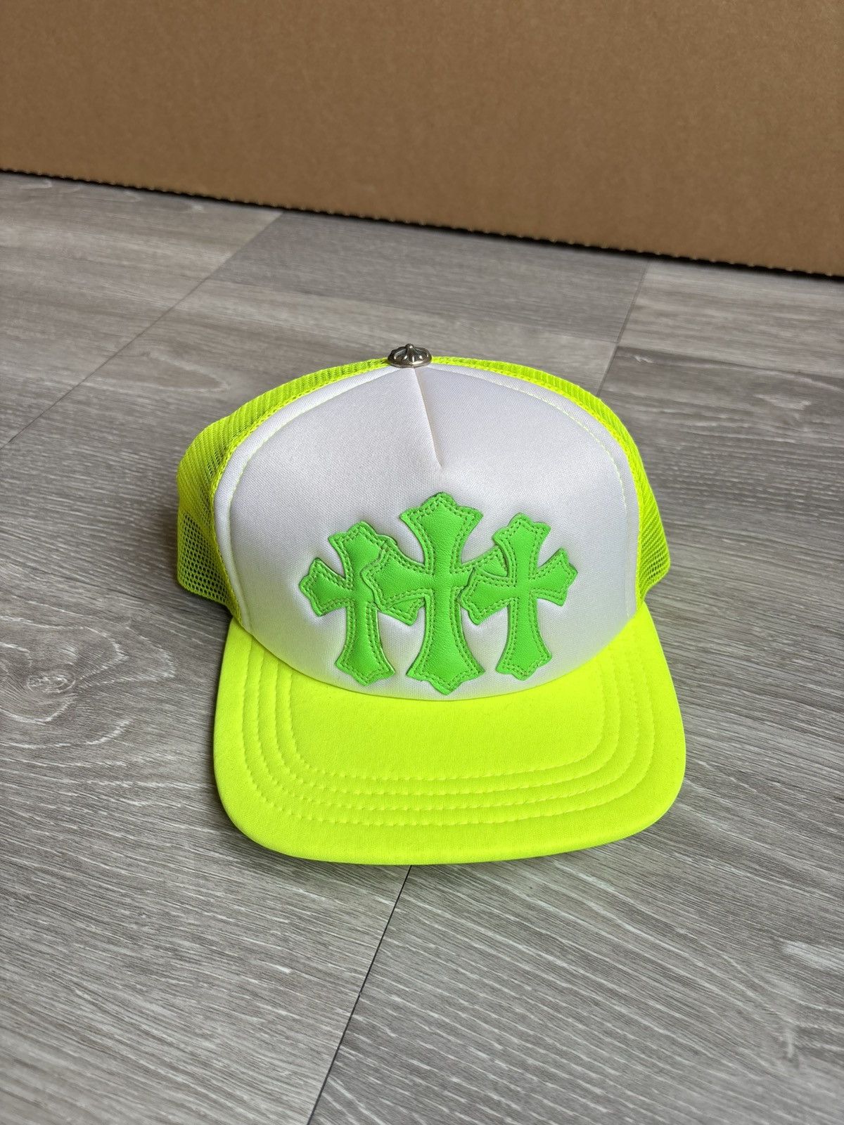 Chrome Hearts Gas station triple cross embroidered hat 'olive