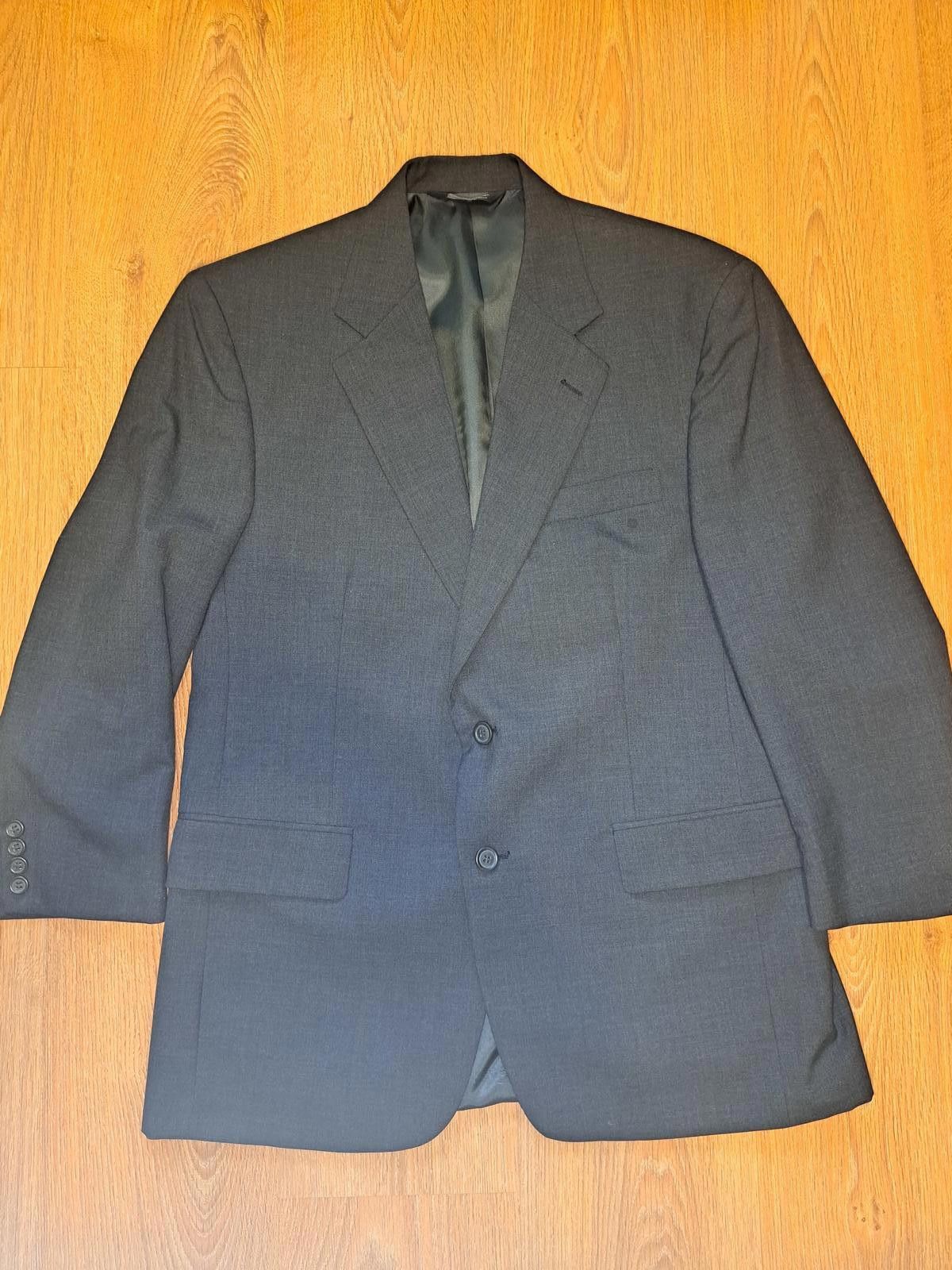 Jos. A. Bank Jos A Bank 2 Piece Suit Mens 42R 30x29 Gray 100% Virgin Wool Size 42R - 2 Thumbnail