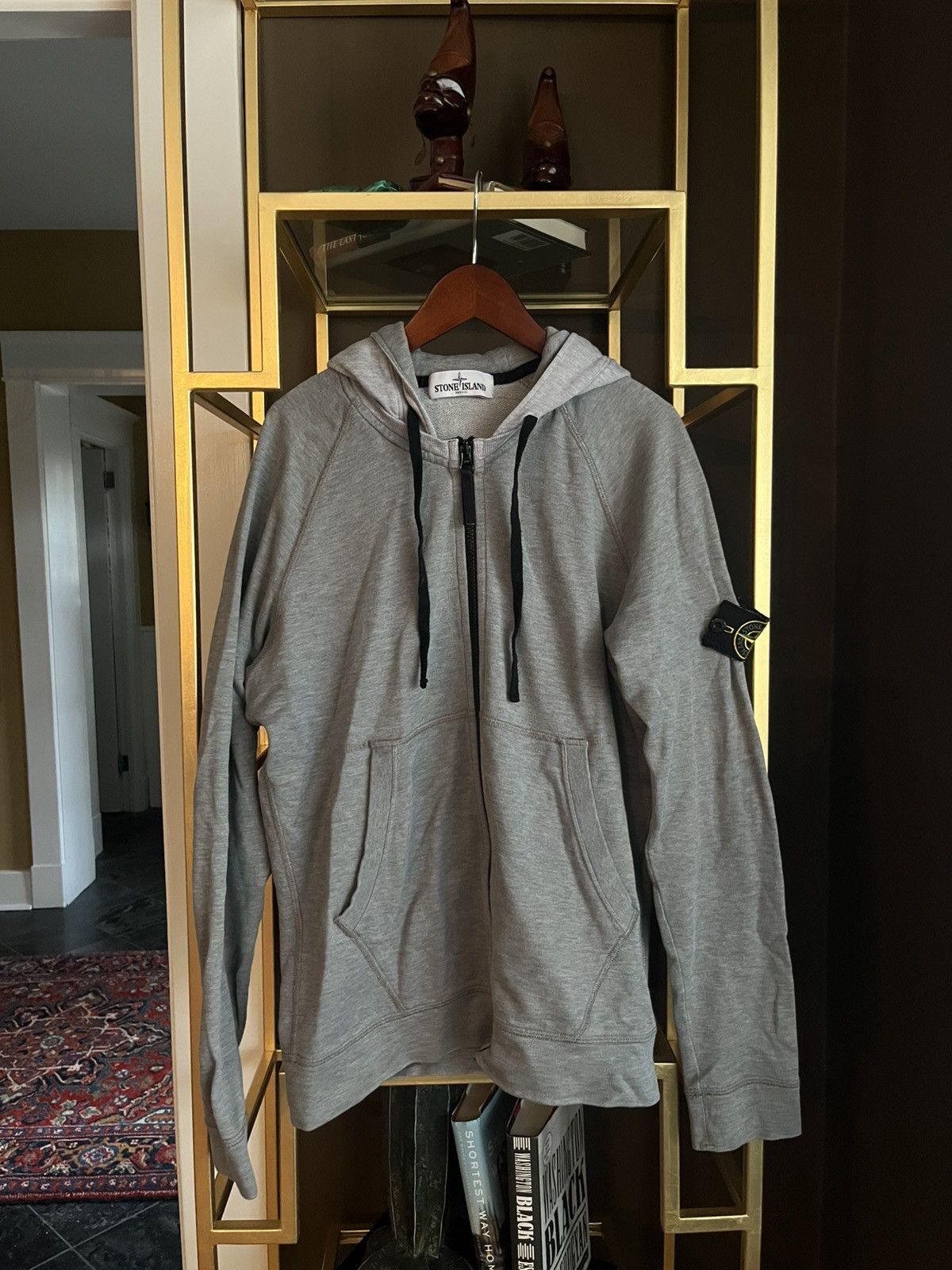 Stone Island Stone Island Grey Classic Zip-Up Hoodie Size US M / EU 48-50 / 2 - 1 Thumbnail