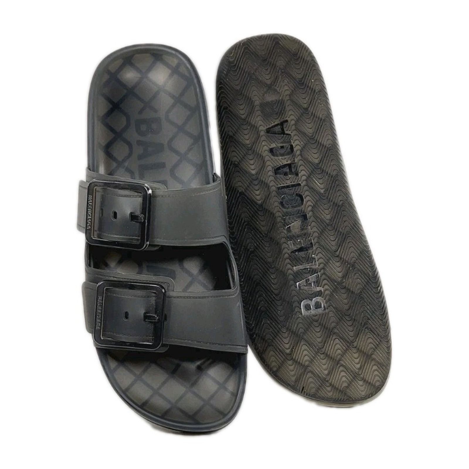 Balenciaga Balenciaga Mallorca Sandal Transparent US9 Black W2DZ1-1000 Size US 9 / IT 39 - 10 Thumbnail