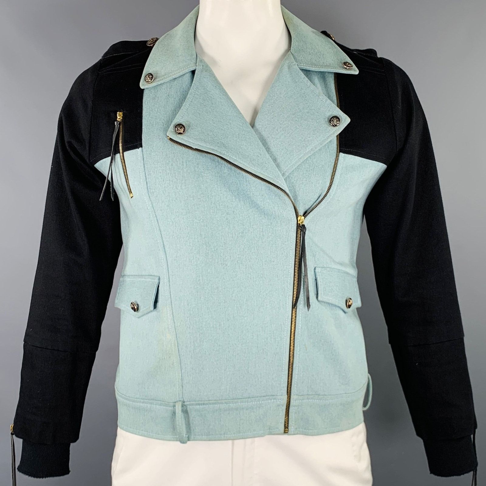 Other PROJECT WHITE ELEPHANT XL Black Blue Cotton Blend Jacket Size US XL / EU 56 / 4 - 1 Thumbnail