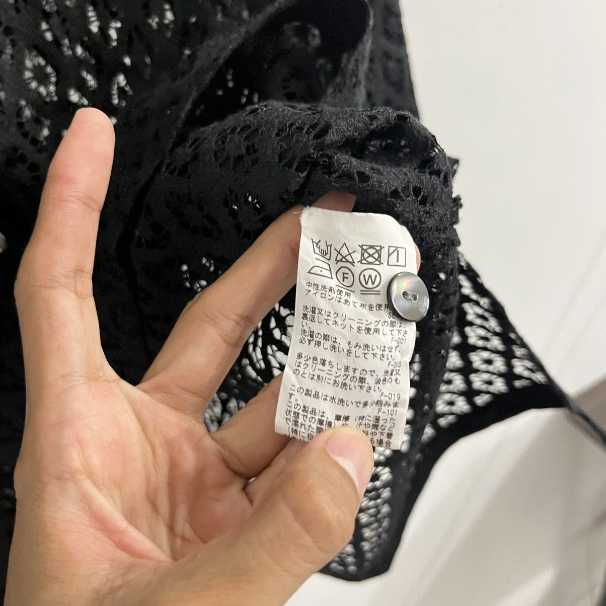 Japanese Brand Rope Mesh Crochet Button Up Size US M / EU 48-50 / 2 - 5 Thumbnail