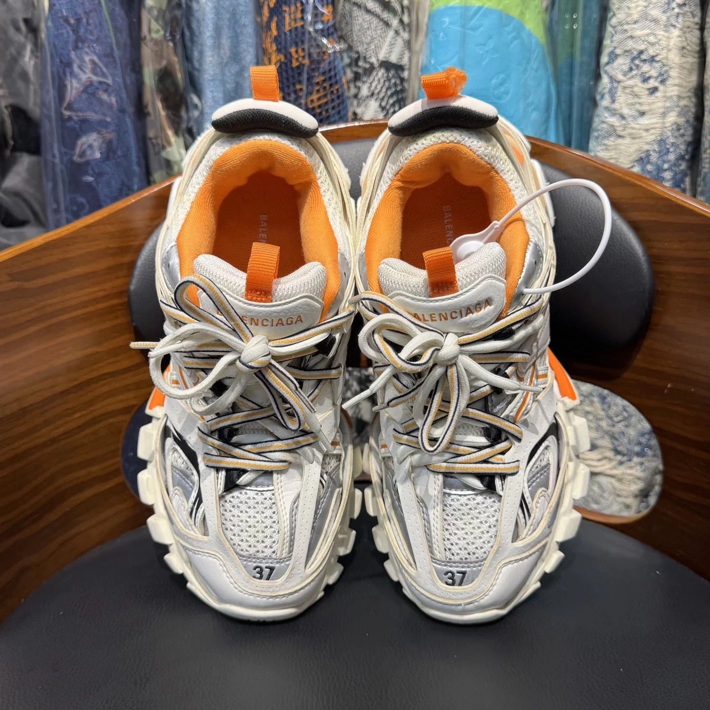Balenciaga Balenciaga Track White Orange 37 Exc Cond Org Box Size US 6 / IT 36 - 5 Thumbnail