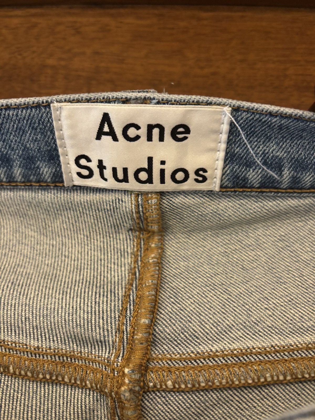 Acne stone light blue was denim