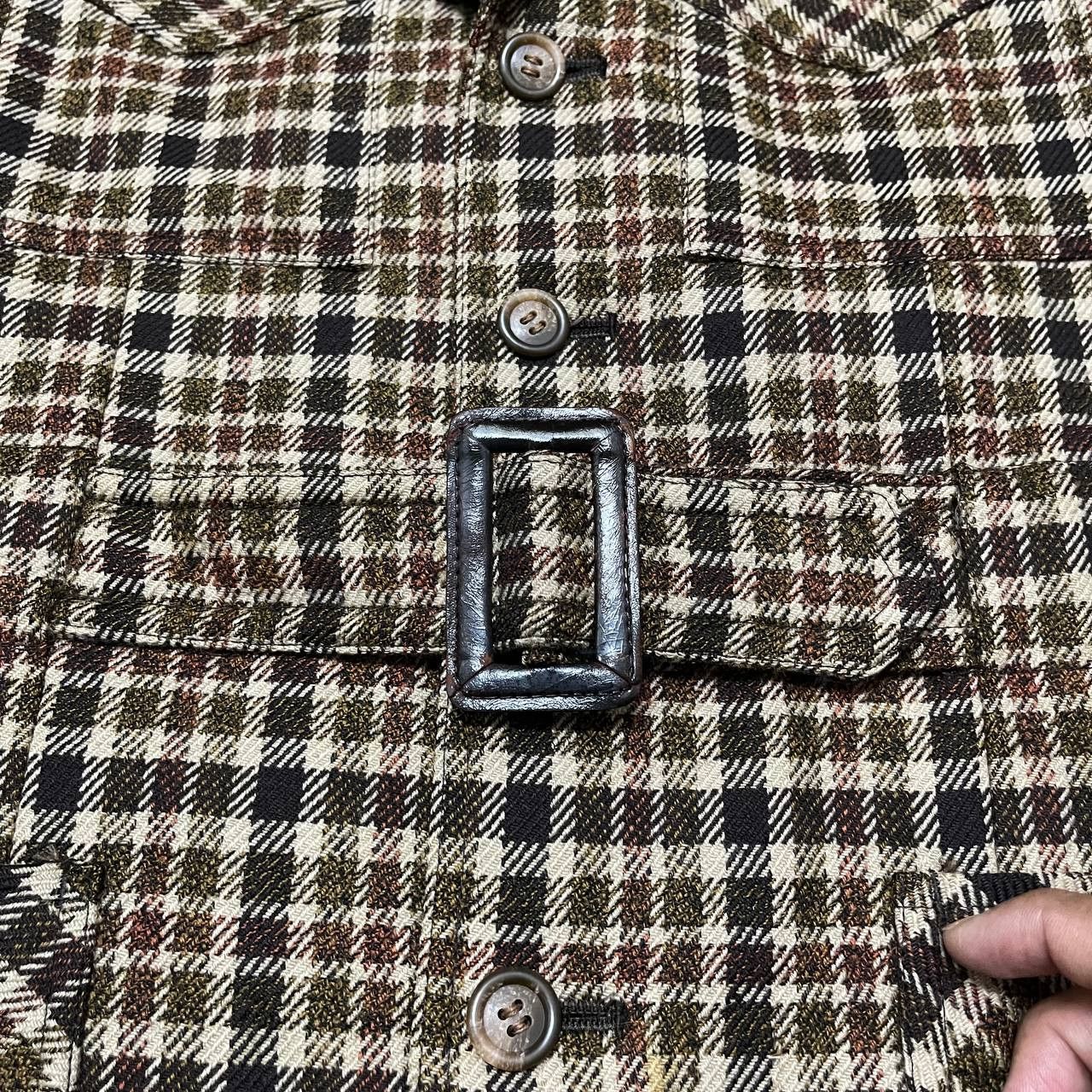 Yves Saint Laurent Vintage YSL Yves Saint Laurent Wool Coat with Buckle Size US M / EU 48-50 / 2 - 10 Thumbnail