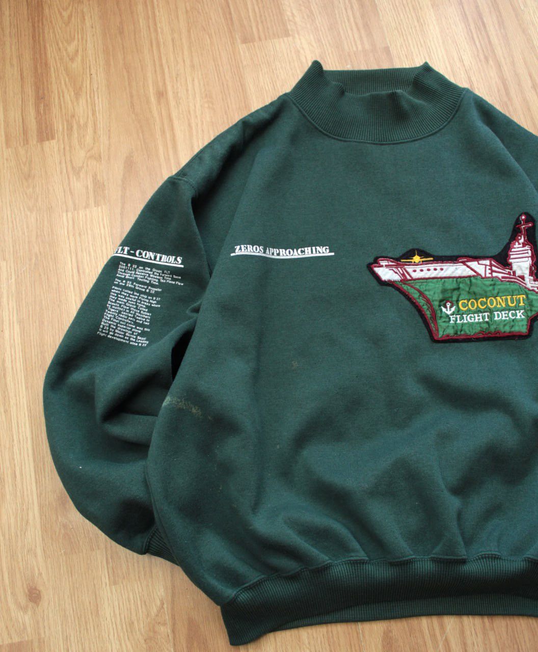 Alpha Industries 🔥 Vintage Flight Military Sweatshirt Army Alpha Industries Size US S / EU 44-46 / 1 - 2 Thumbnail