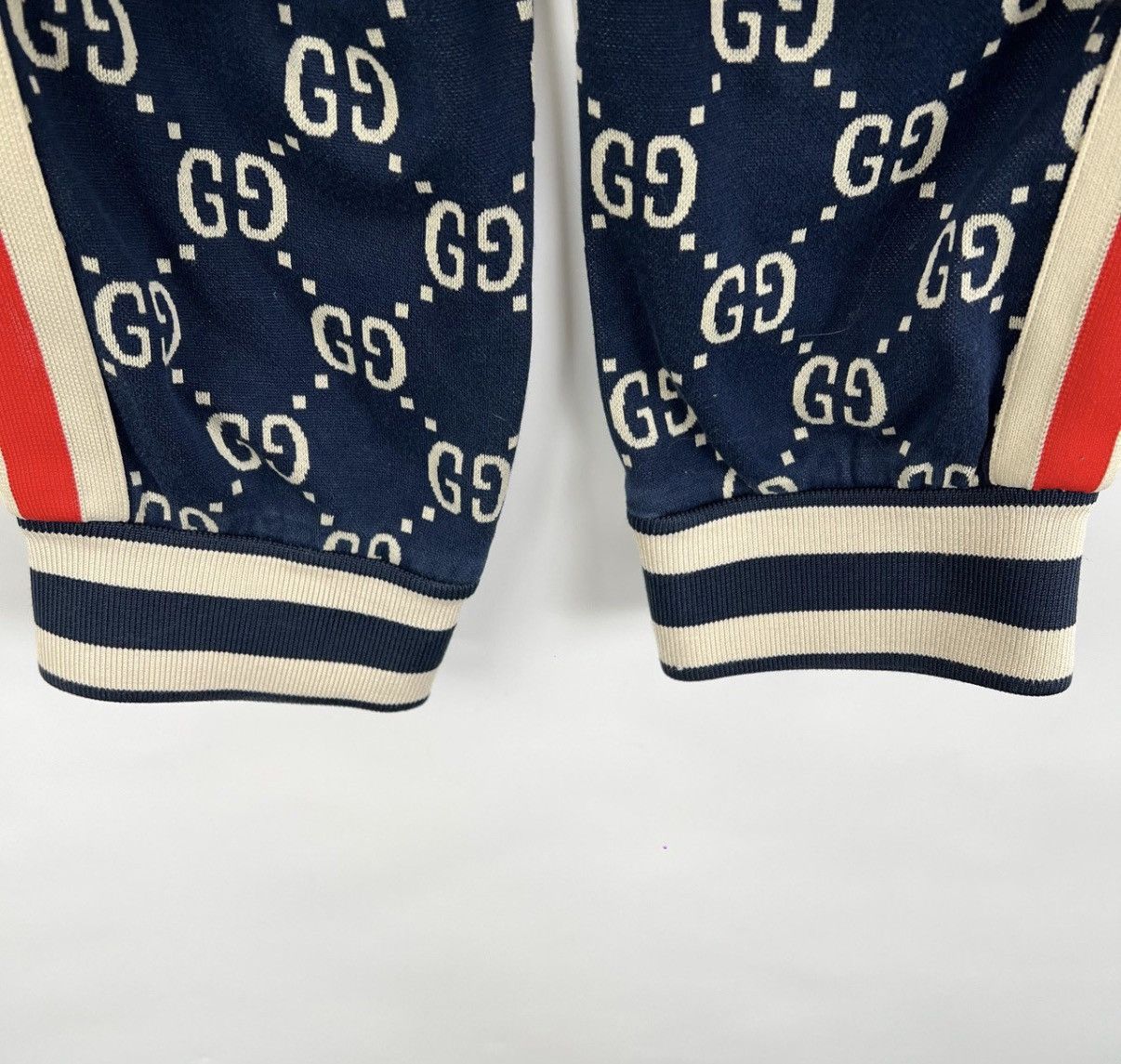 Gucci Gucci/Double G Monogram Red & Blue Stripe Sweatpants K12 Size US 30 / EU 46 - 5 Thumbnail