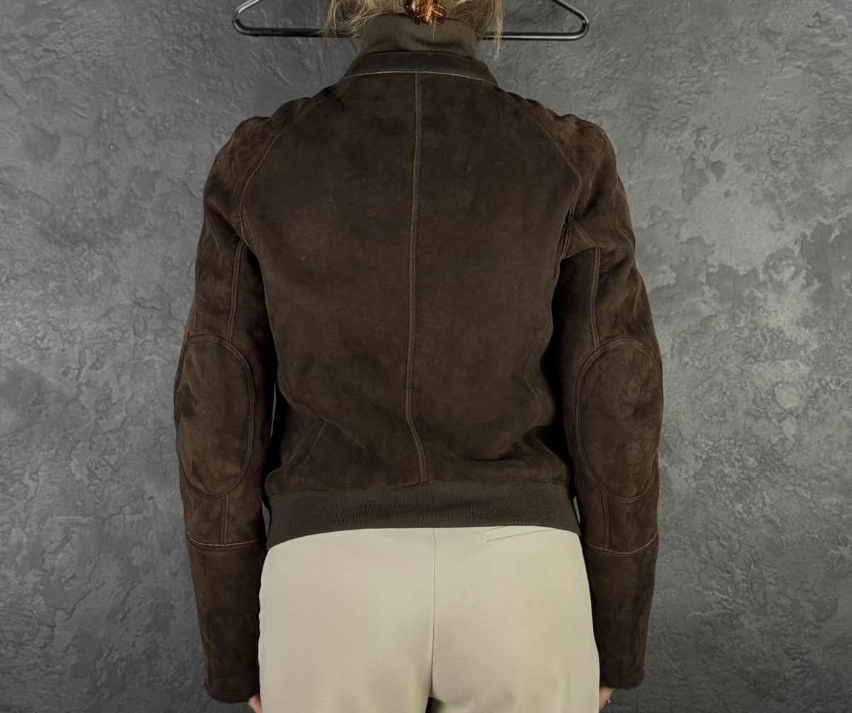 Prada 2000s Prada Brown Shearling Leather Jacket Women's Size L / US 10 / IT 46 - 3 Thumbnail