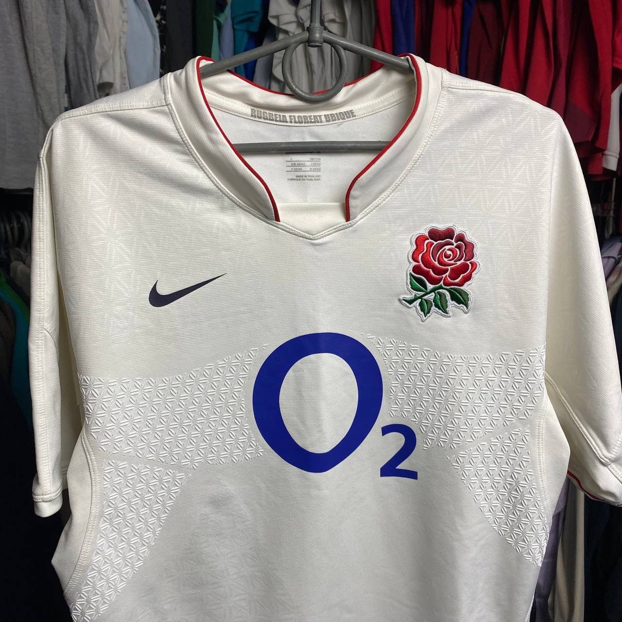 Nike × Vintage Vintage Nike England Rugby o2 rare 00’s jersey Size US L / EU 52-54 / 3 - 2 Thumbnail