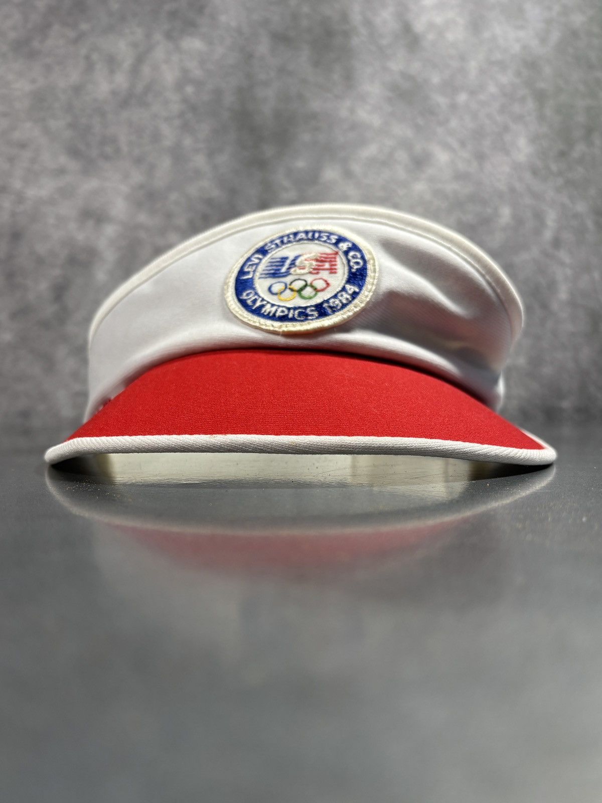 Levi's Levi's 1984 Olympics Visor 1980s Vintage Levis Hat Sport Cap Size ONE SIZE - 15 Thumbnail