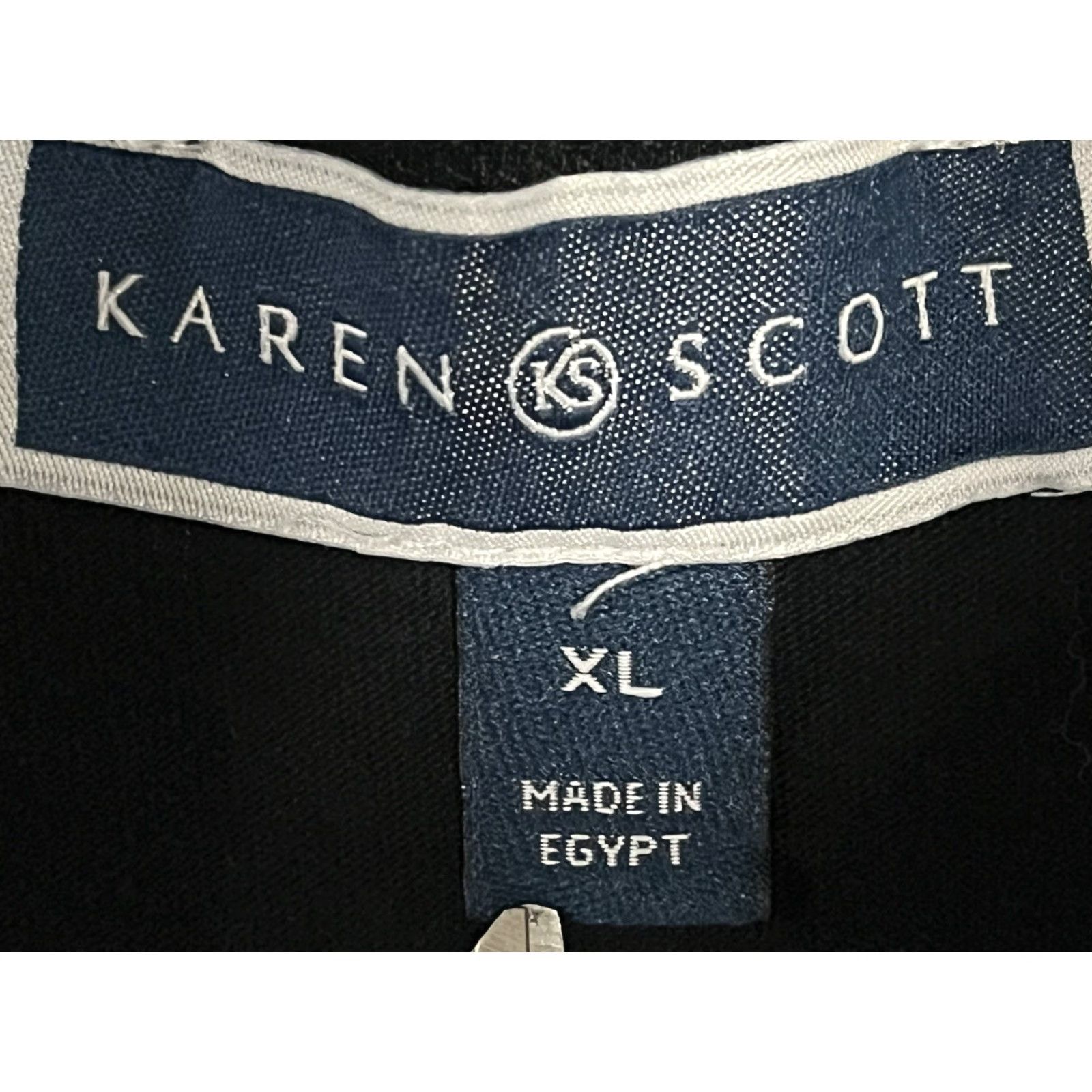 Vintage Karen Scott Tank Women's XL Black Shirt Size XL / US 12-14 / IT 48-50 - 7 Thumbnail