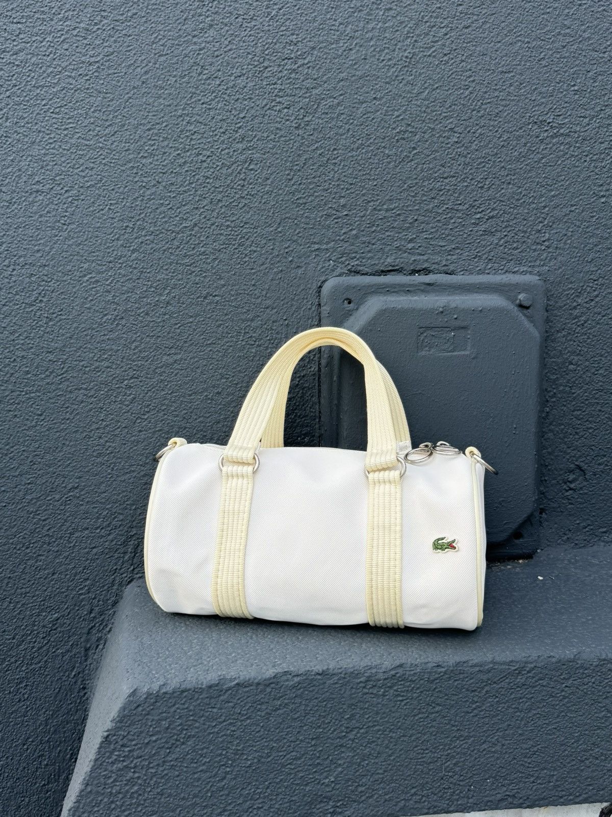 Japanese Brand × Lacoste Lacoste White Handbag Size ONE SIZE - 1 Thumbnail