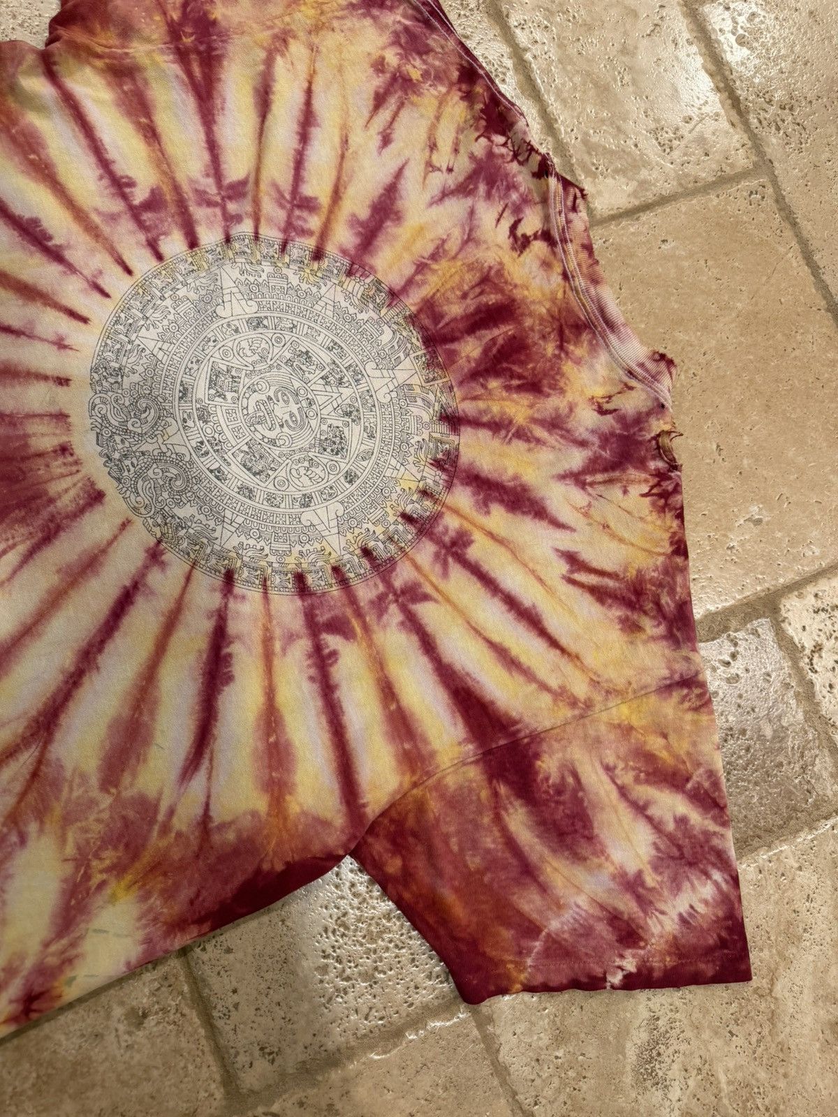 Vintage Vintage Grateful Dead Psychedelic Sun Dubois Tie Dye T-Shirt Size US XL / EU 56 / 4 - 13 Thumbnail