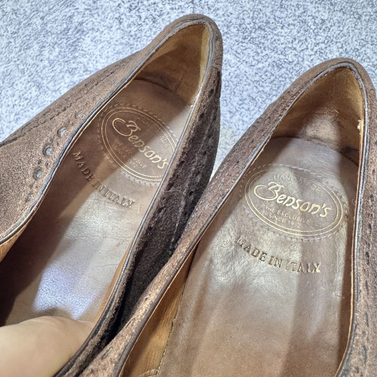 Benson Benson’s Brown Suede Oxfords Brogues US11 UK10 EU44 29cm Size US 11 / EU 44 - 8 Thumbnail