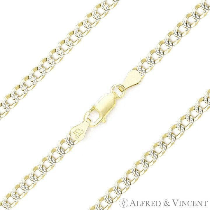 Other Cuban Pave Link Chain Anklet in 14k Yellow Gold-Plated Size ONE SIZE - 1 Thumbnail
