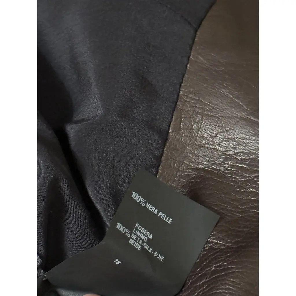 Fendi Fendi Brown Vintage Genuine Leather Silk Lined Blazer IT 40 Size S / US 4 / IT 40 - 11 Thumbnail