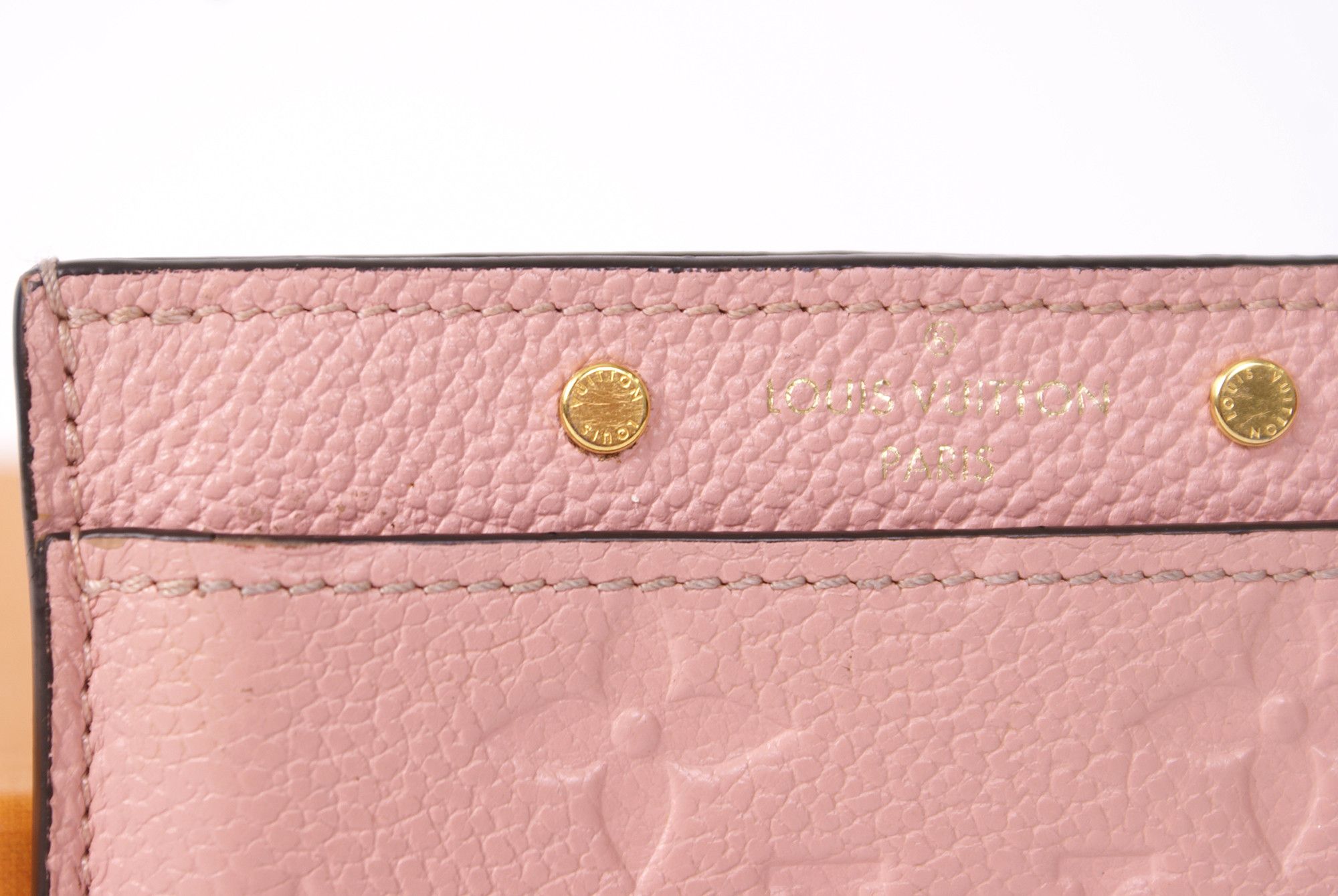 Louis Vuitton Louis Vuitton Monogram Empreinte Leather Card Holder Rose Size ONE SIZE - 4 Thumbnail