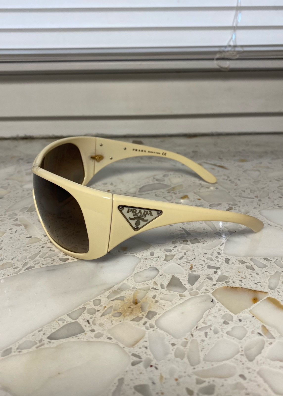 Prada Drill Mask Vintage Prada Sunglasses Size ONE SIZE - 5 Thumbnail