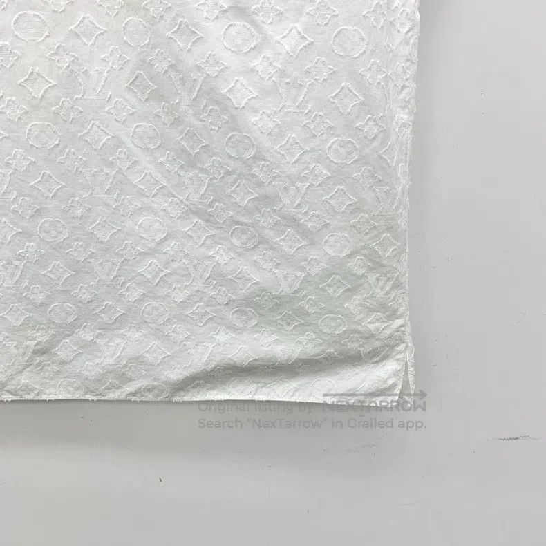 Louis Vuitton Louis Vuitton White cotton logo jacquard full print collar Size S / US 4 / IT 40 - 4 Thumbnail