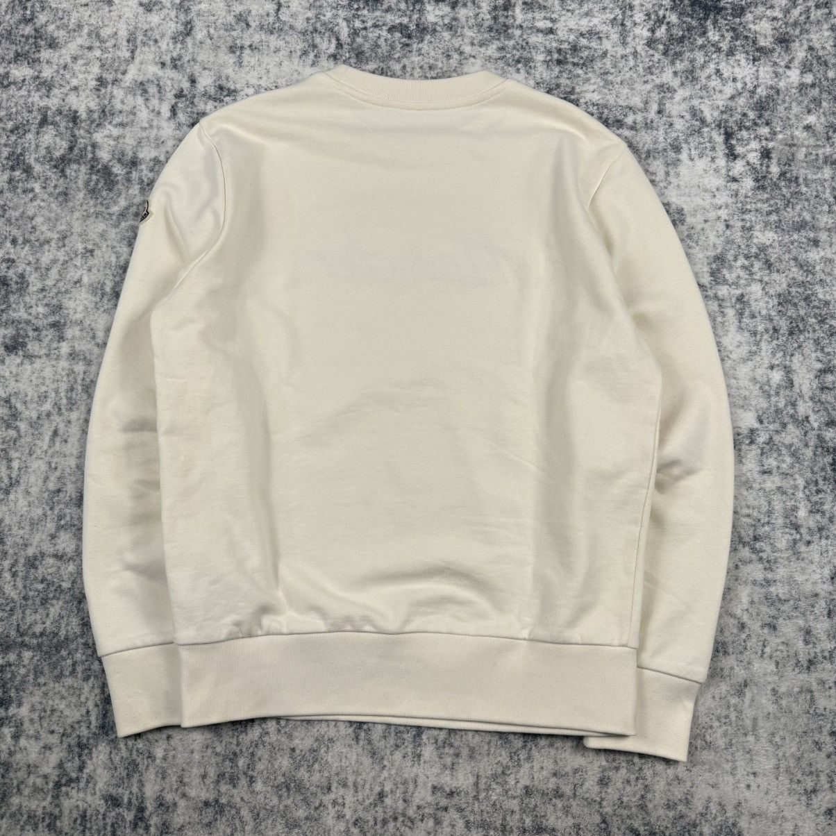 Moncler Moncler Embroidered Logo ‘Cream’ Crewneck Size US M / EU 48-50 / 2 - 6 Thumbnail