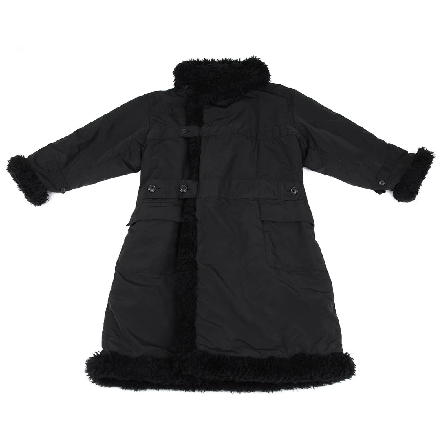 Issey Miyake Polyester Padded Long Coat in Black, Size M Size US M / EU 48-50 / 2 - 1 Thumbnail