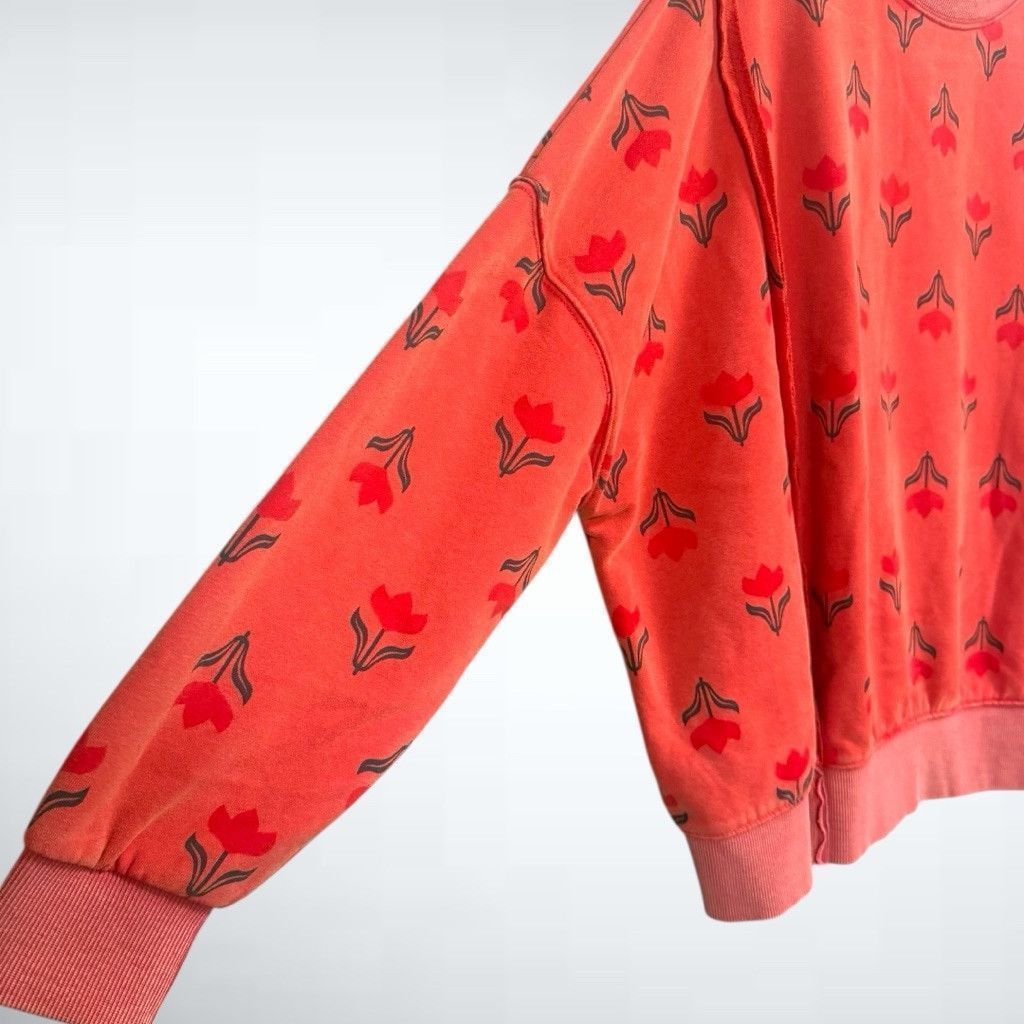 Other Easel Vintage Floral Print Sweatshirt in Boho Red Size S Size S / US 4 / IT 40 - 5 Thumbnail