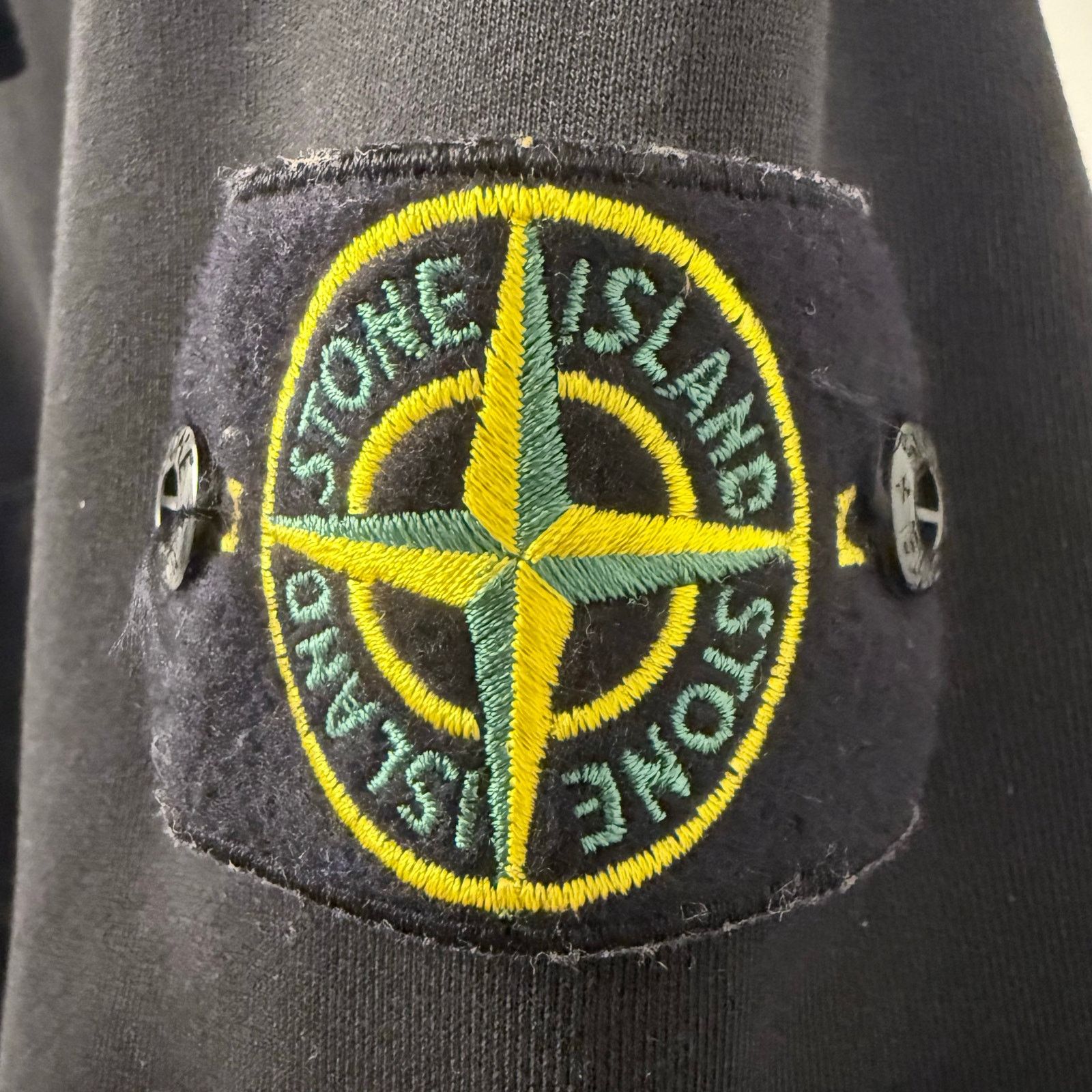 Stone Island NWT Stone Island Logo Patch Cotton Hoodie Black L Size US L / EU 52-54 / 3 - 7 Thumbnail