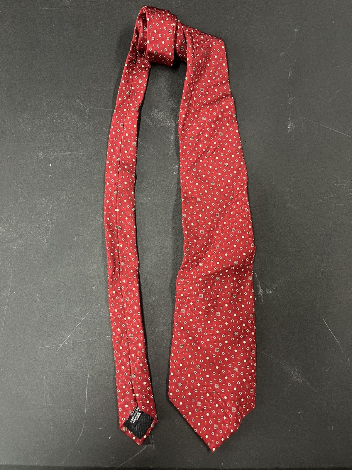 Givenchy Givenchy Paris Red Dotted Rare vintage neck tie Size ONE SIZE - 1 Thumbnail