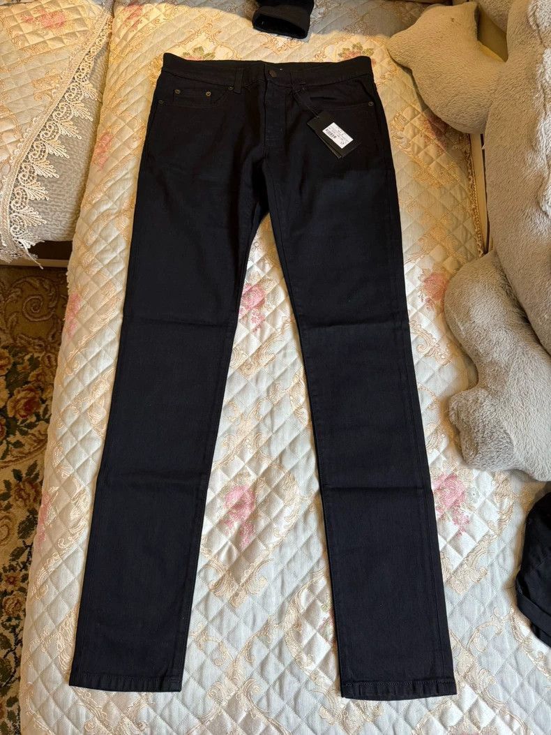 Saint Laurent Paris Black Basic Saint Laurent Denim Pants-2505 Size US 31 - 1 Thumbnail