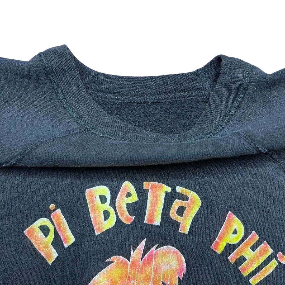 NCAA 50s Pi Beta Phi Monmouth Flock Print Black Sweatshirt Size US L / EU 52-54 / 3 - 2 Thumbnail