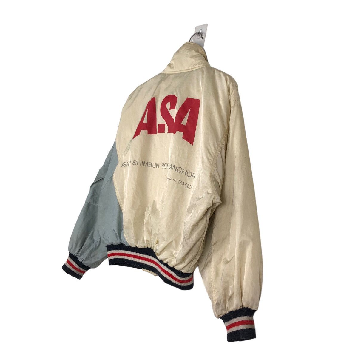Japanese Brand Vintage Bondage Bomber Jacket Takezo Asa Big Logo Spell Out Size US M / EU 48-50 / 2 - 9 Thumbnail