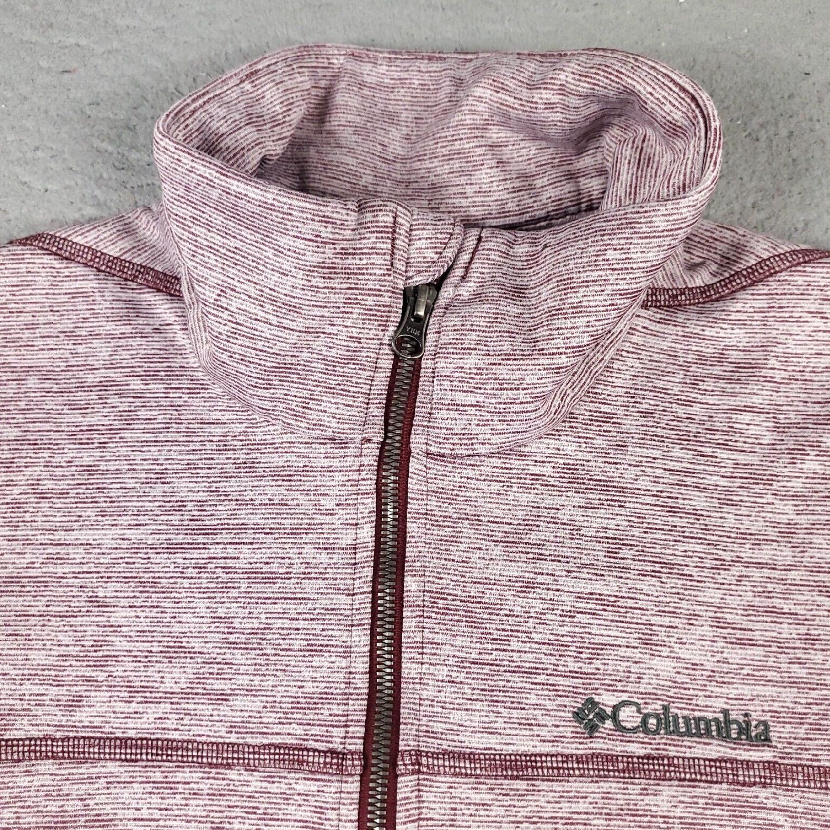 Pinko Columbia Jacket Womens Medium Pink Full Zip Fleece Sweatshirt Regular Fit Size M / US 6-8 / IT 42-44 - 2 Thumbnail