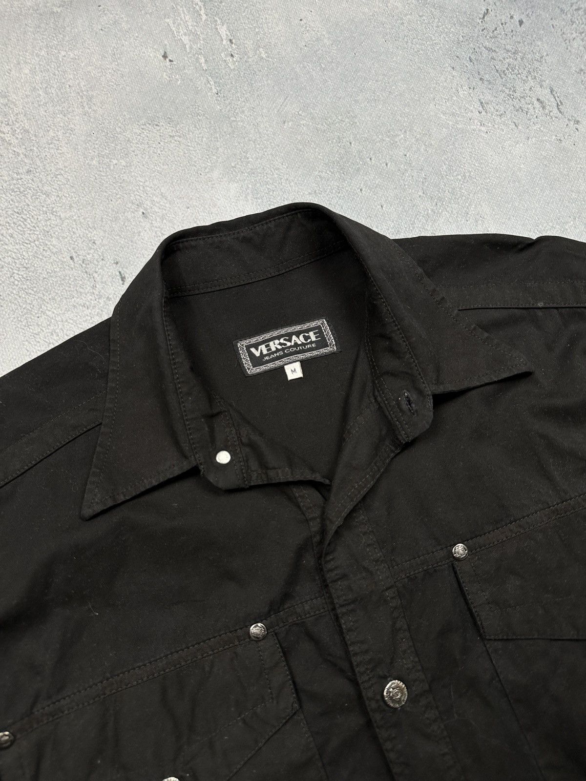Versace Jeans Couture Vintage Versace Bondage Long Sleeve Rare Archive Shirt Lux Size US L / EU 52-54 / 3 - 2 Thumbnail