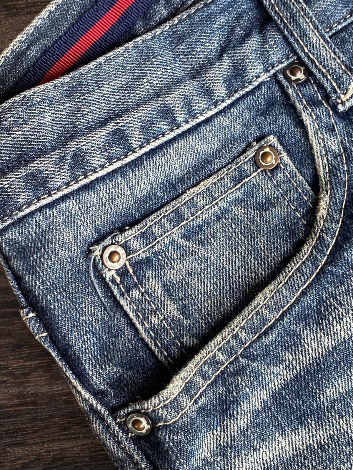Takeo Kikuchi Takeo Kikuchi Jeans Y2K Style Distressed Straight Jeans Size US 31 - 10 Thumbnail