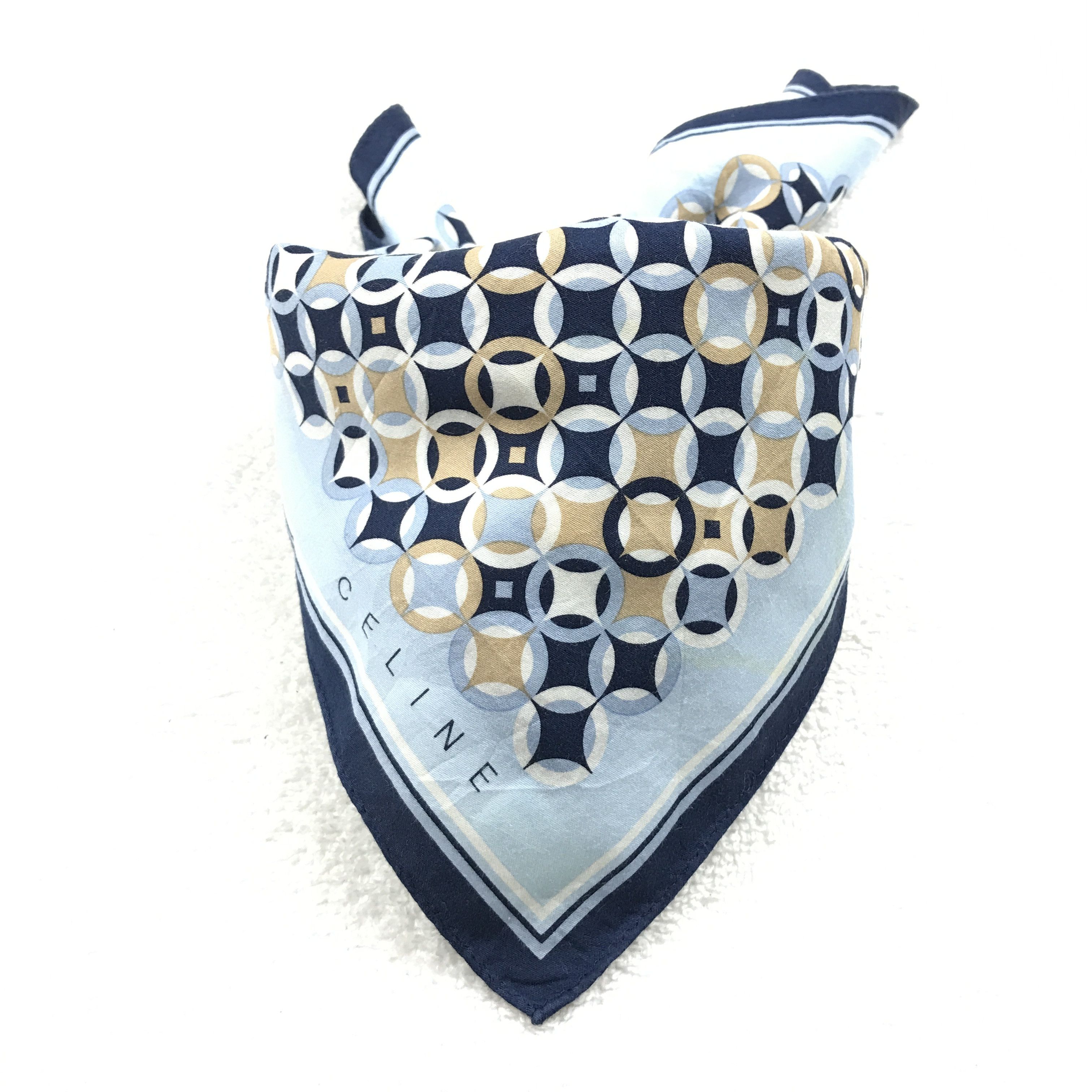 Celine × Vintage Vintage Celine Bandana Neckerchief Handkerchief Size ONE SIZE - 4 Thumbnail