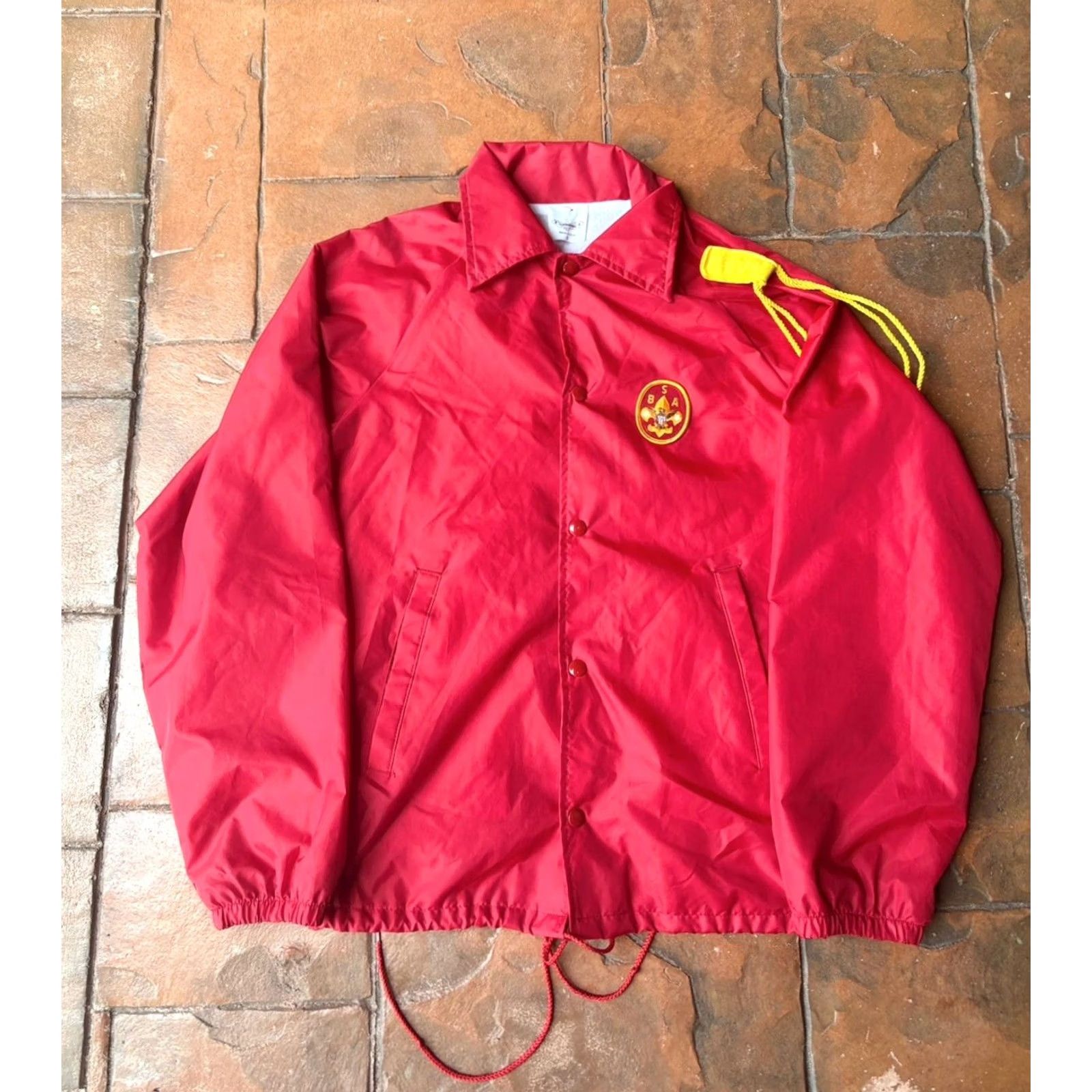 Vintage VINTAGE BSA Boy Scout South Florida Miami Jacket Small Patch Button Snap Windbreaker Size US S / EU 44-46 / 1 - 2 Thumbnail