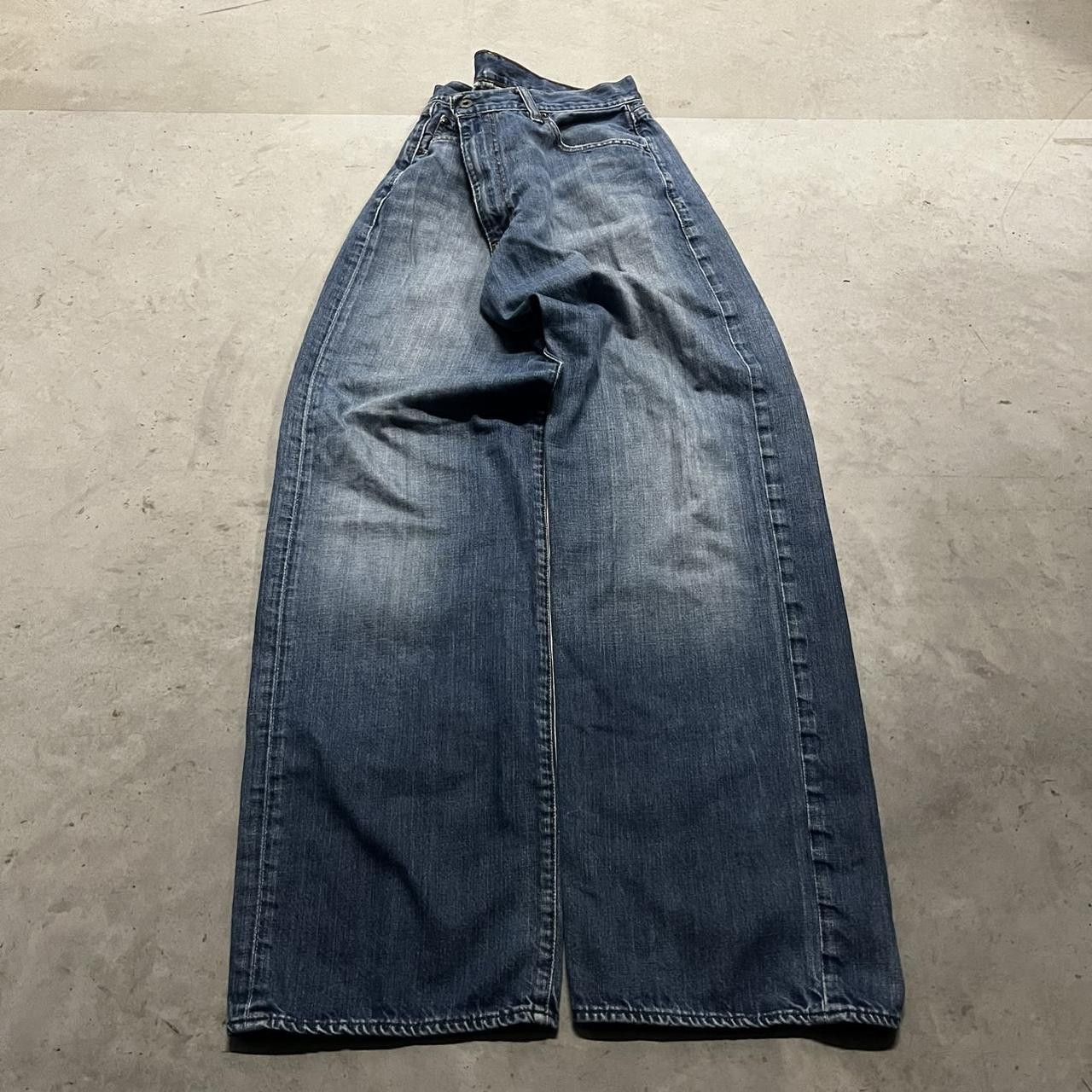 Polo Ralph Lauren × Vintage Vintage Y2K Baggy Ralph Lauren Dark blue Denim Jeans Size US 36 / EU 52 - 3 Thumbnail