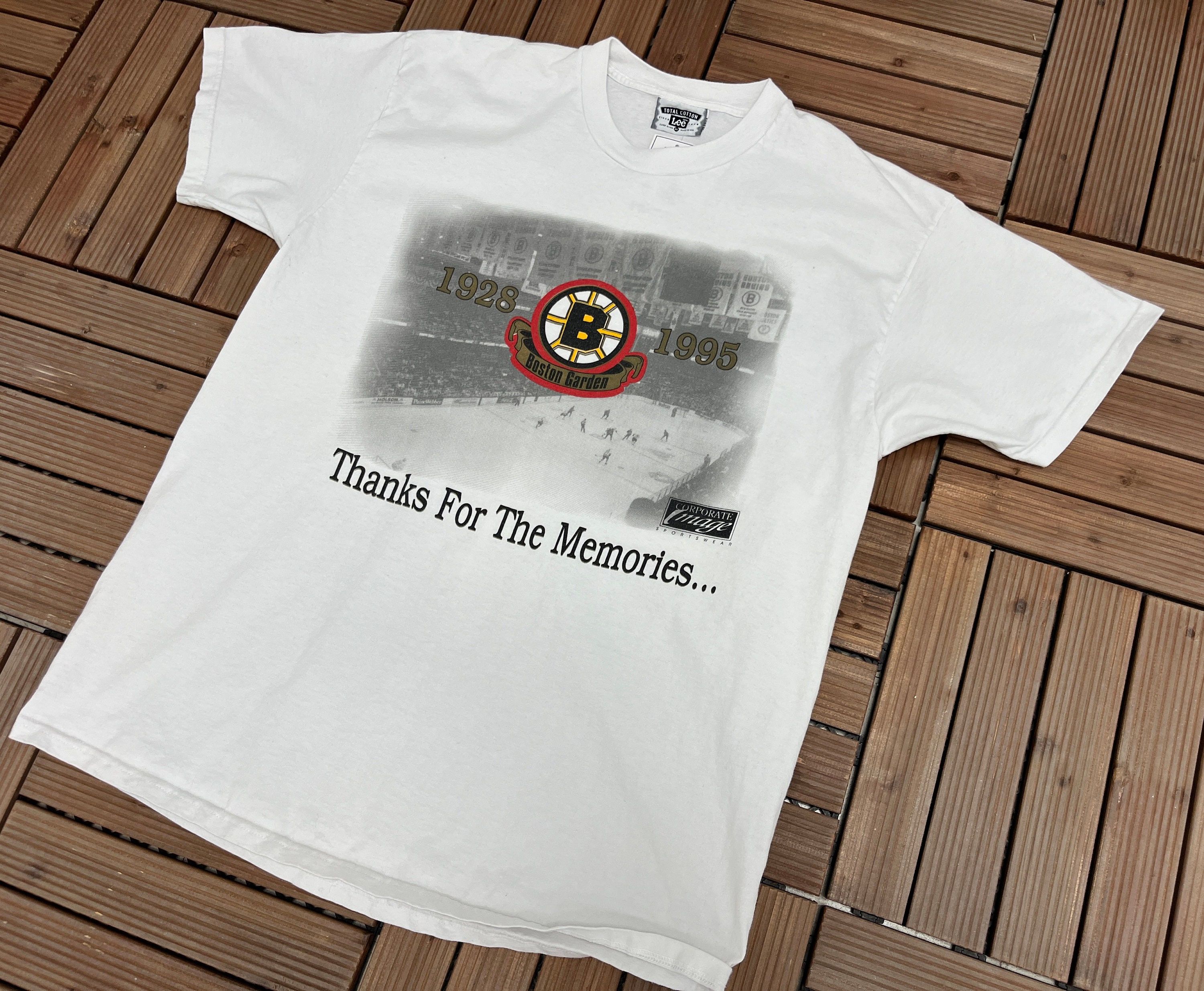 Vintage Boston Bruins Boston Garden Vintage White T-Shirt Tee Size US XL / EU 56 / 4 - 3 Thumbnail