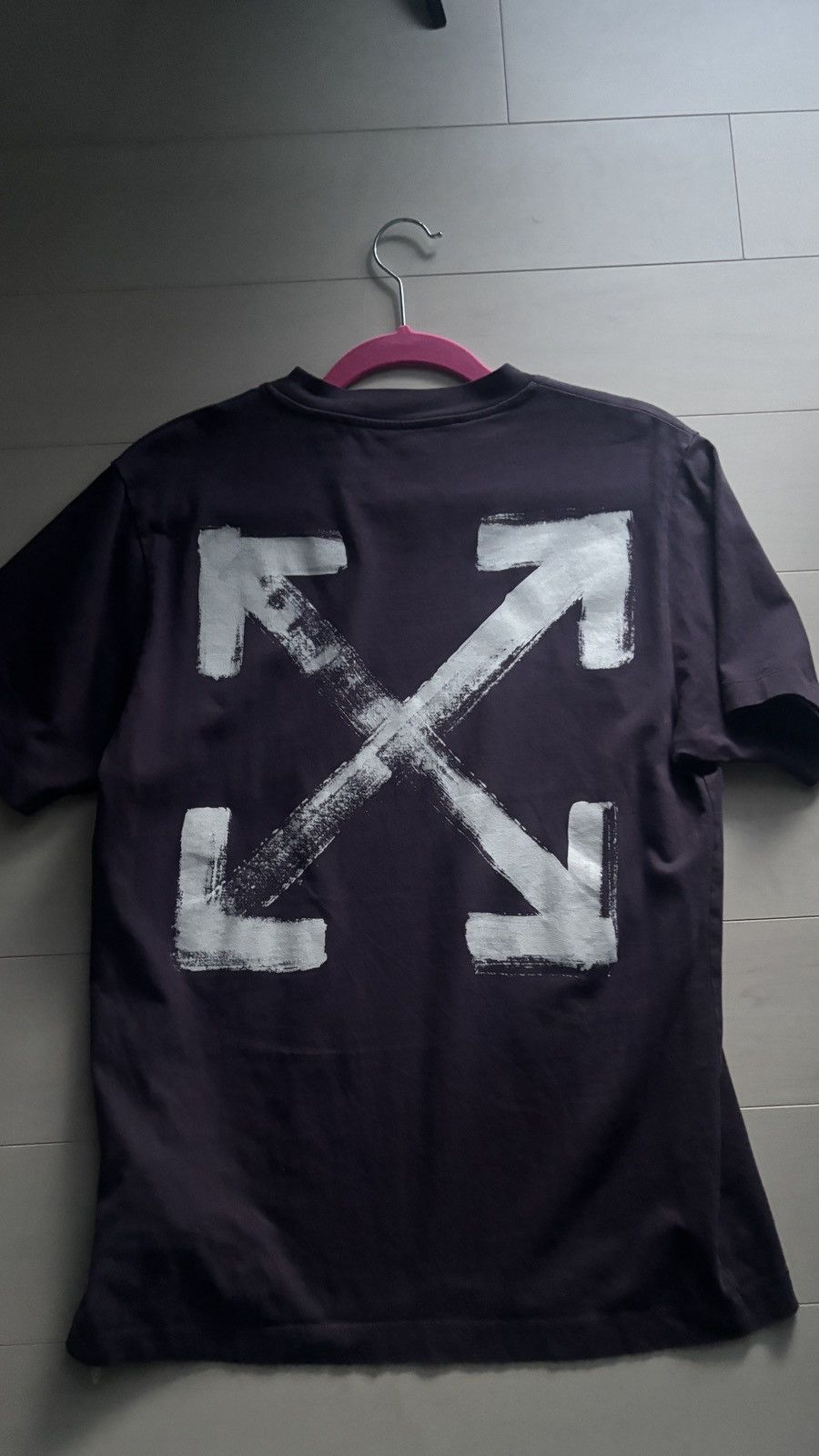Off-White Off white purple paintbrush tee Size US S / EU 44-46 / 1 - 2 Thumbnail