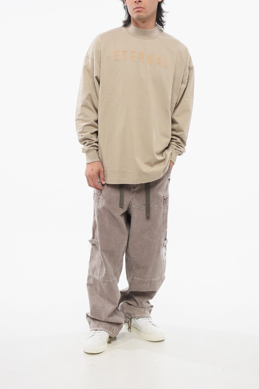Fear of God og1mm0825 Crew Neck Eternal T-Shirt in Beige Size US L / EU 52-54 / 3 - 4 Thumbnail