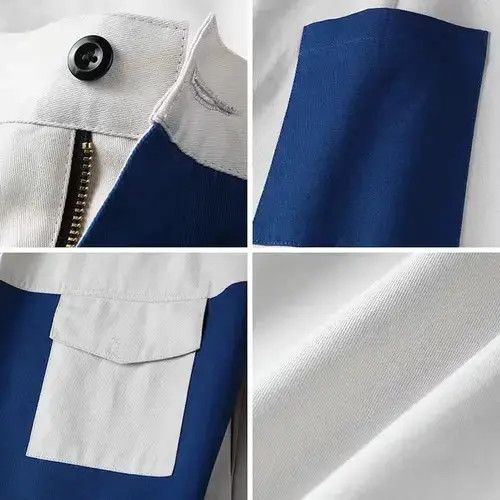 Jean × Other 2019A/W Simple Blue Japan White Patchwork Track Pants Size US 32 / EU 48 - 2 Thumbnail