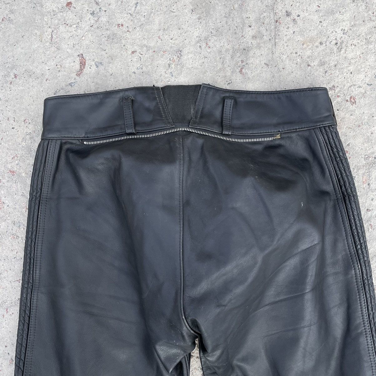 Other Vintage Moto Leather Pants 35 - 36 Size 90s Y2K USA Japan Size US 35 - 8 Thumbnail