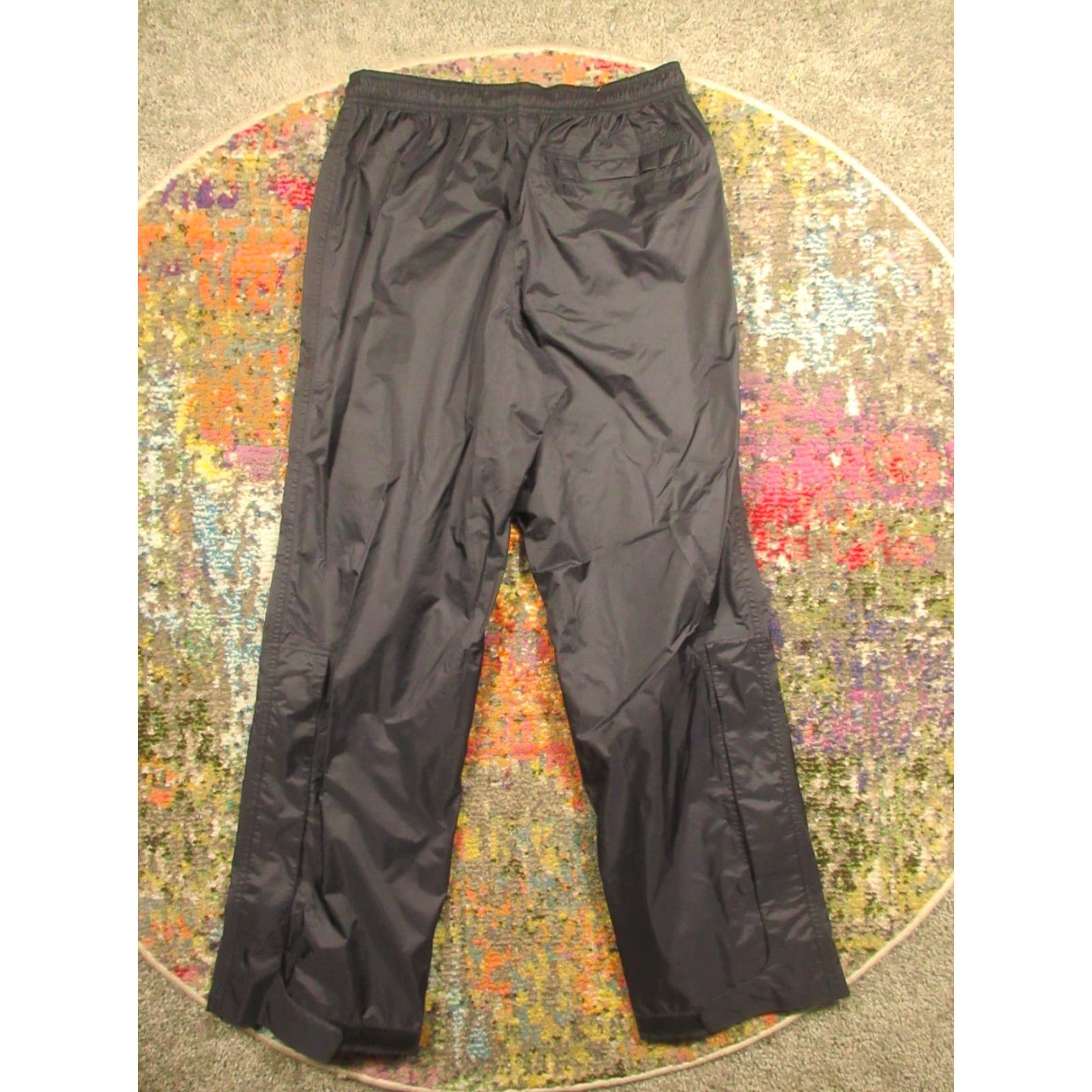 Vintage LL Bean Pants Mens XS Black Tek Waterproof System Rain Ankle Zip Hiking 28x32 Size US 27 - 2 Thumbnail