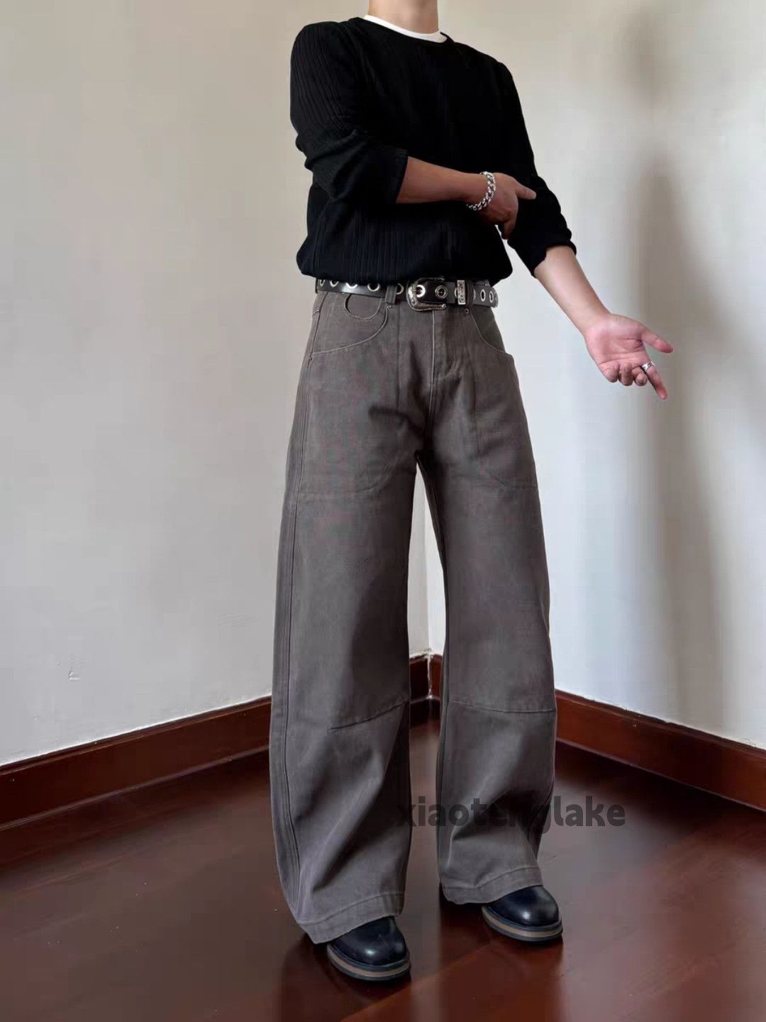 Vintage xtl utility loose baggy hiphop yuppie cargo flared pants Size US 33 - 3 Thumbnail