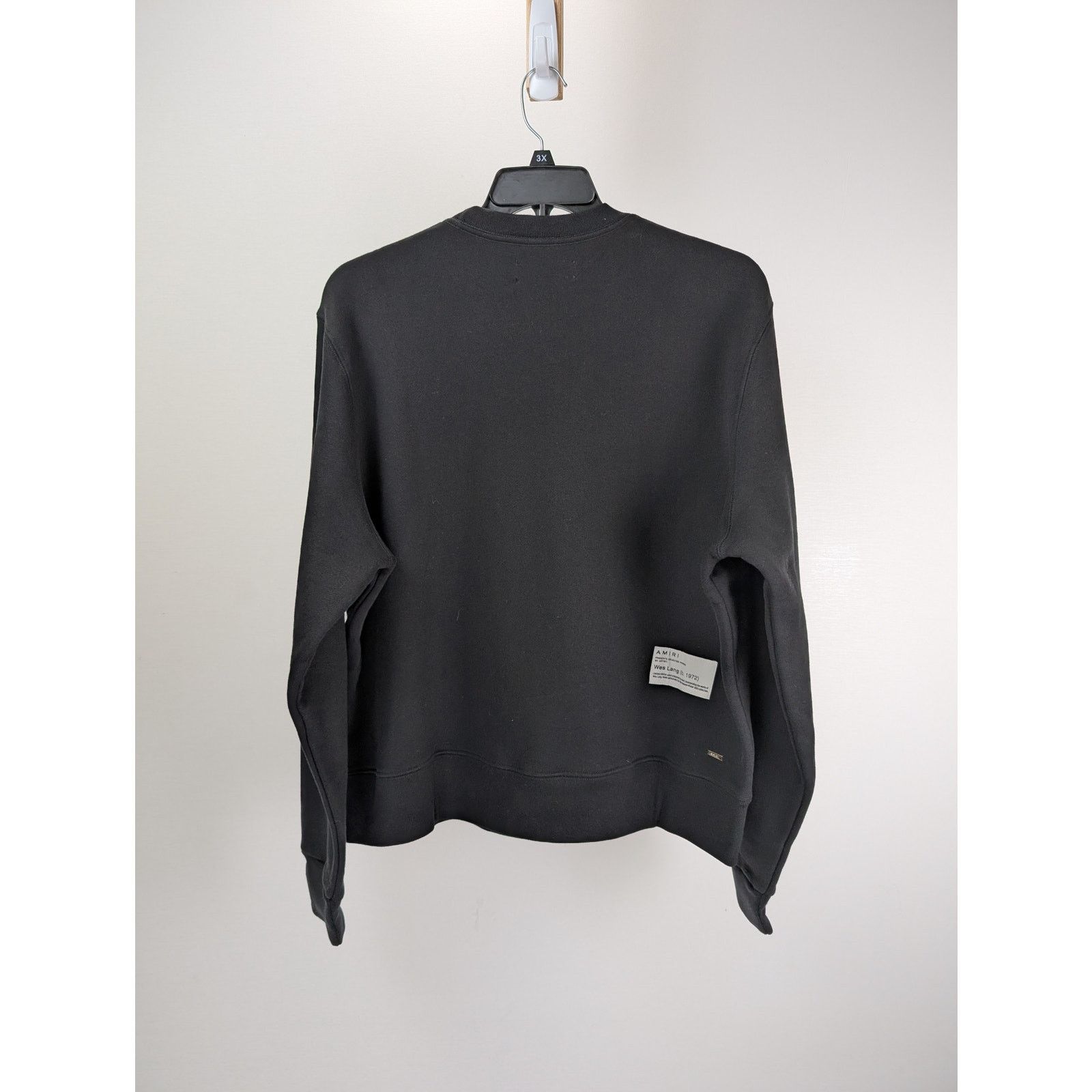 Amiri o1rshd1 Q:2 / Wes Lang x Amiri Logo Crewneck in Black Size US L / EU 52-54 / 3 - 14 Thumbnail