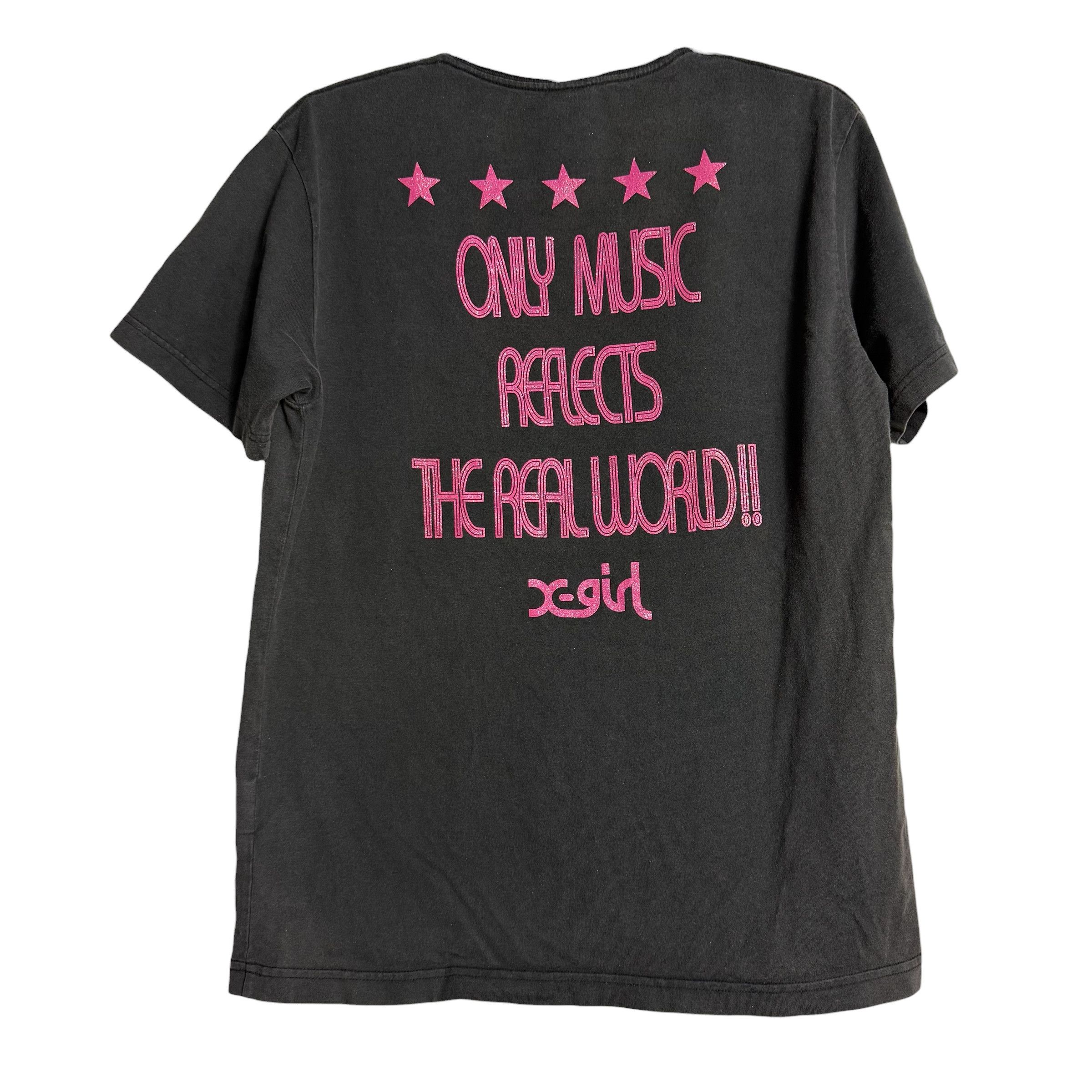 X-Girl 🔥RARE🔥Vintage X-Girl Streetwear Neon Face T-shirt Size L / US 10 / IT 46 - 3 Thumbnail