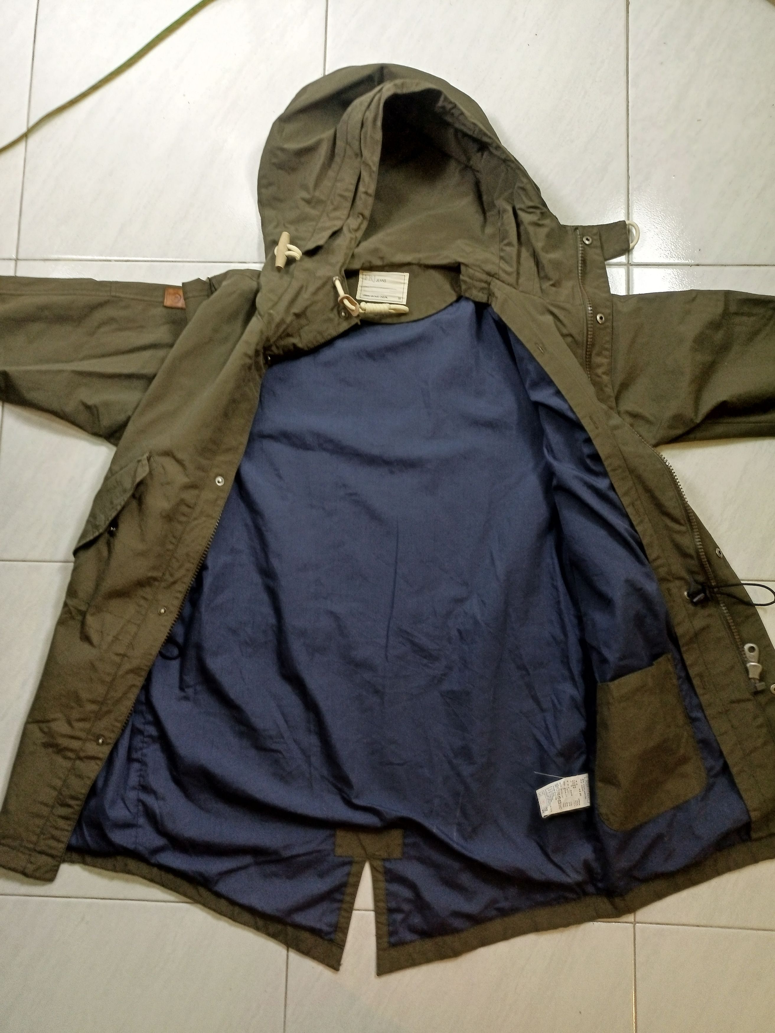 Japanese Brand FRJ JEANS fishtail Green Khaki Urban Vintage Parka Toggle Size US XL / EU 56 / 4 - 9 Thumbnail