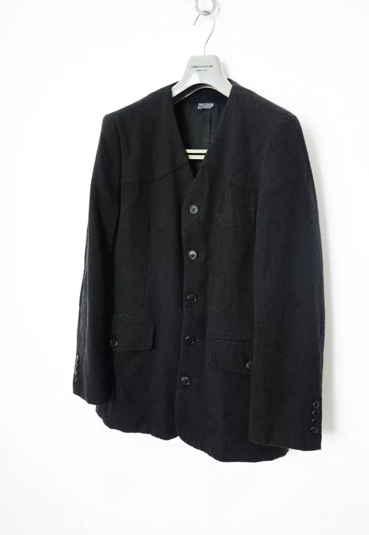 Comme des Garcons Comme des Garçons Wool Collarless Jacket Size US S / EU 44-46 / 1 - 2 Thumbnail
